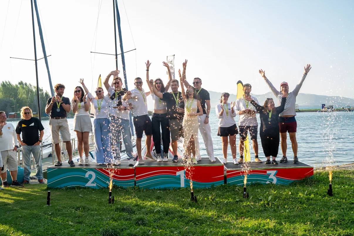 Networking session on the shore of Lake Sevan at the IT Regata